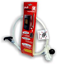 Pulipellet 2, 3 or 5-meter long cleaning rod with a brush, packaged in a red cardboard box with a handle.