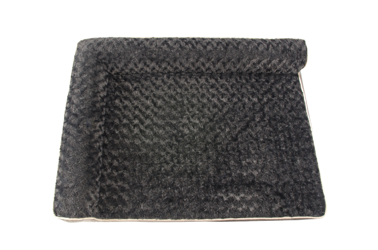 A corner sofa bed with a soft fabric top and plastic bottom. Orthopaedic. Easily Washable.