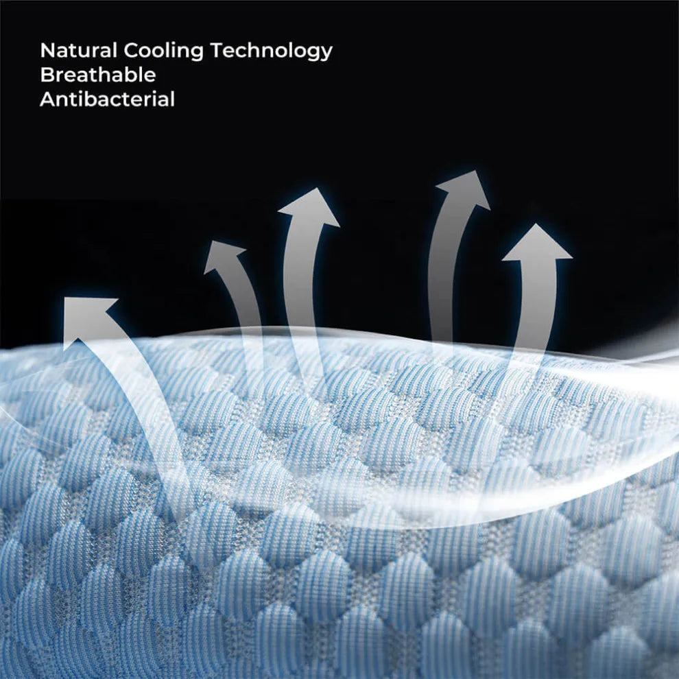 Natural cooling technolog. Breathable, Antibacterial. Cool to the touch.