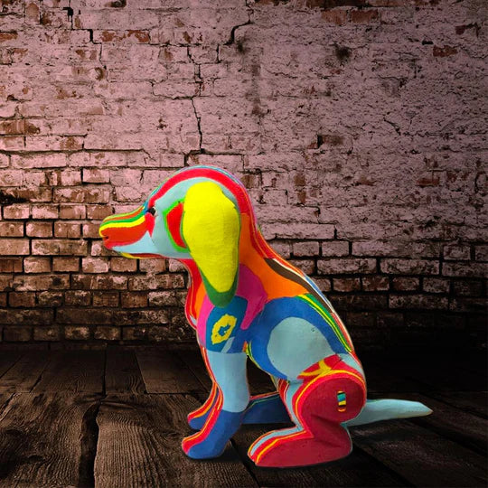 Sitting Lab Dog Flip Flop Sculpture (Large)