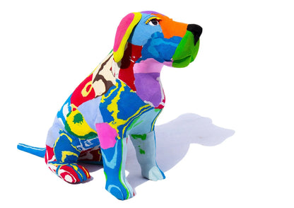 Sitting Lab Dog Flip Flop Sculpture (Large) - TheFatMile
