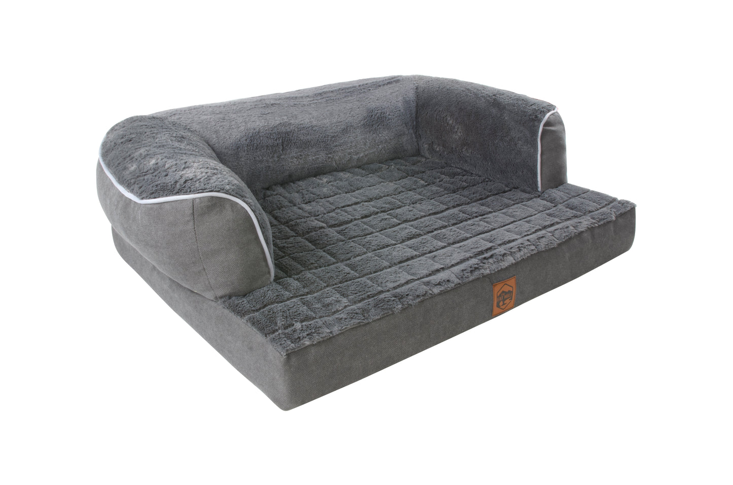 Orthopaedic memory foam dog sofa bed for joint support, available in Tralee, Kerry and Ireland.