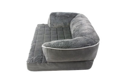 Orthopaedic memory foam dog sofa bed for joint support, available in Tralee, Kerry and Ireland.