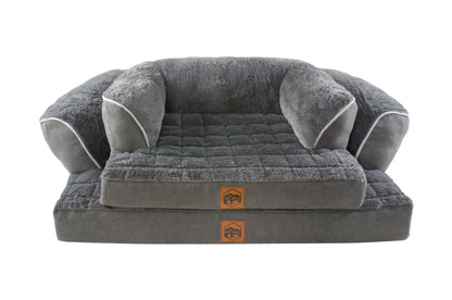 Orthopaedic memory foam dog sofa bed for joint support, available in Tralee, Kerry and Ireland.