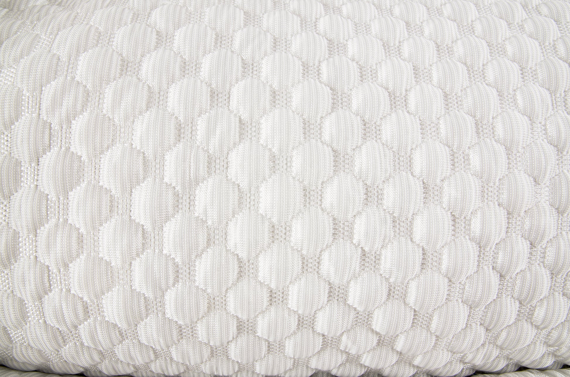 A set of cooling dog beds in blue and white colours, designed with a deep sleeping contour. Cool to the touch. A The Fat Mile logo on the right side.